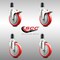 Service Caster 5 Inch 316SS Red Poly Swivel 1-1/2 Inch Expanding Stem Caster Lock Brake, 2PK SS316TTLEX20S514-PPUB-RED-2-S-2-112 - alternate 5